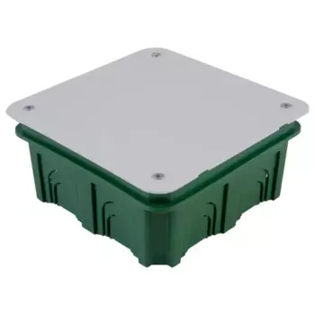 Распределительная коробка скрытая Systeme Electric 100x100x50 мм 28 вводов IP20 цвет зёленый