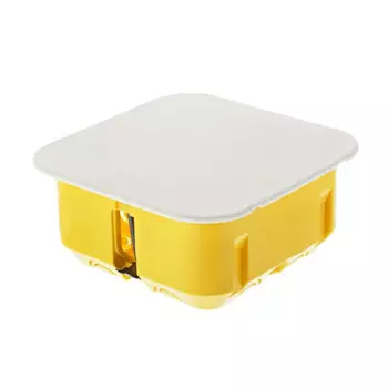Распределительная коробка скрытая Systeme Electric 100x100x50 мм 22 ввода IP20 цвет жёлтый