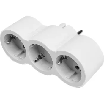 Разветвитель Legrand 3 розетки с заземлением 16 А цвет белый