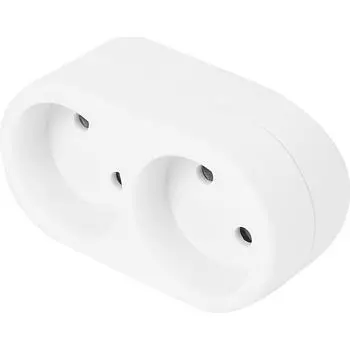 Разветвитель Старт SA1/2-L 2 розетки без заземления 10 А цвет белый