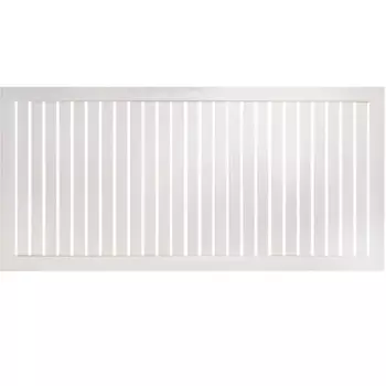 Реечный экран для радиатора 120x60 см ясень белый