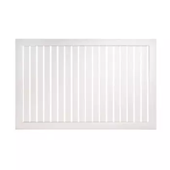 Реечный экран для радиатора 90x60 см ясень белый