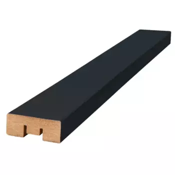Рейка МДФ 2700x16x40 мм цвет черный