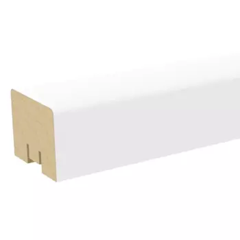 Рейка МДФ 2700x40x30 мм цвет белый эмалит