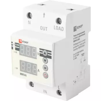 Реле напряжения и тока EKF MRVA 63Aс дисплеем