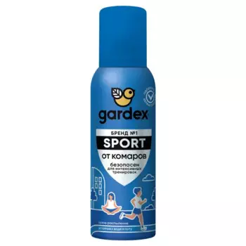 Репеллент для защиты от комаров Gardex Sport аэрозоль 100 мл