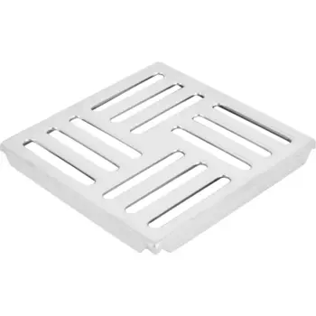 Решетка для трапа Ани Пласт 150x150 мм перфорированная нержавеющая сталь