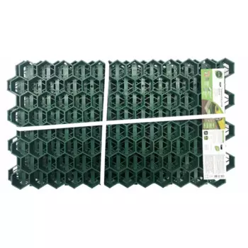 Решетка газонная Geolia 70x40x3.2 см полипропилен зеленый 4 шт