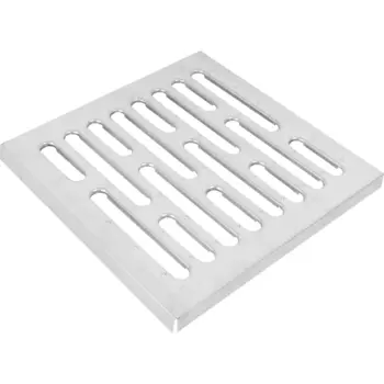 Решетка к дождеприемнику Gidrolica Point 28.5x28.5x2.1 см цвет серый