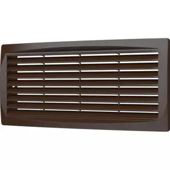 Решетка вентиляционная 300x135 мм пластик цвет коричневый
