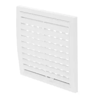 Решетка вентиляционная регулируемая, АБС 1515РРП, 150х150 мм, цвет белый