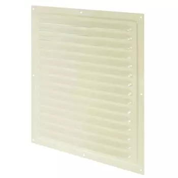 Решётка вентиляционная с сеткой Вентс МВМ 300 300х300 мм металл цвет бежевый