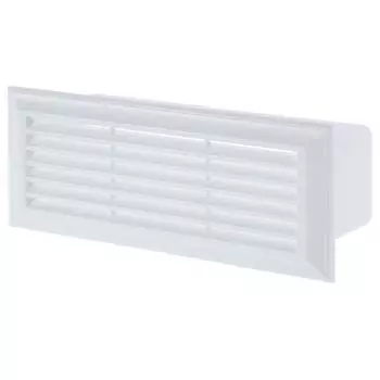 Решётка вентиляционная Вентс 871 204х60 мм ПВХ цвет белый