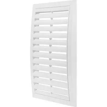 Решётка вентиляционная Эра АБС 2030РР 200x300 мм пластик цвет белый