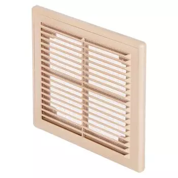 Решётка вентиляционная Эра АБС 208x208 цвет бежевый