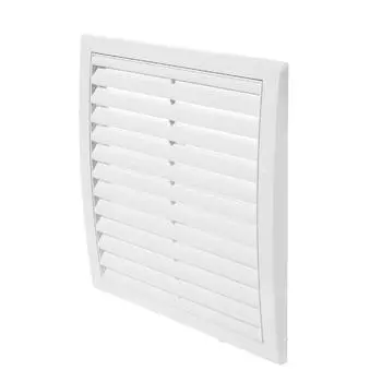 Решётка вентиляционная Эра АБС 250х250 мм пластик цвет белый