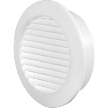 Решётка вентиляционная Equation D58 мм полистирол цвет белый 2 шт