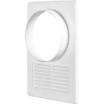 Решётка вентиляционная Equation D125 мм 170x240 мм полистирол цвет белый