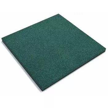 Плитка резиновая 500x500x30 зеленый 0.25 м