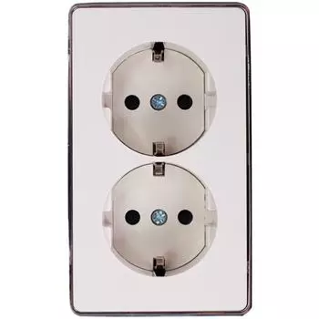 Розетка двойная накладная Werkel Gallant с заземлением цвет слоновая кость