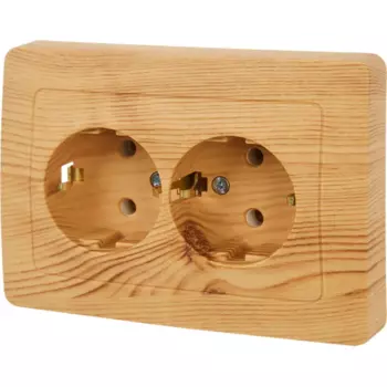 Розетка двойная встраиваемая Schneider Electric Blanca с заземлением 16 А IP20 цвет ясень