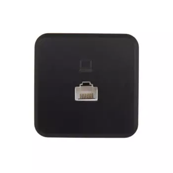 Розетка компьютерная накладная Lexman First цвет черный