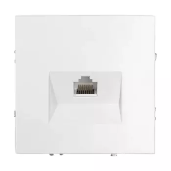 Розетка компьютерная встраиваемая Mirkl Grace RJ45 цвет белый