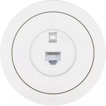 Розетка компьютерная встраиваемая Osen RJ45 цвет белый