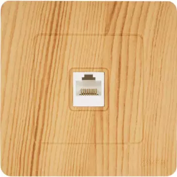 Розетка компьютерная встраиваемая Systeme Electric Blanca RJ45 cat 5 цвет ясень