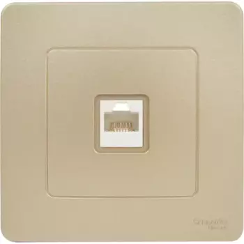 Розетка компьютерная встраиваемая Systeme Electric Blanca RJ45 cat 5 цвет титановый