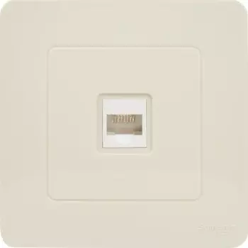 Розетка компьютерная встраиваемая Systeme Electric Blanca RJ45 cat 5 цвет бежевый