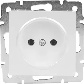 Розетка Lezard Vesna без заземления цвет белый