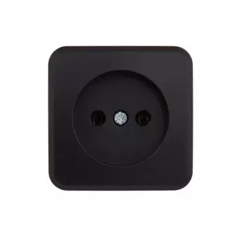 Розетка накладная Lexman First без заземления цвет черный