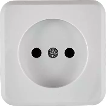 Розетка накладная Lexman First без заземления, цвет белый
