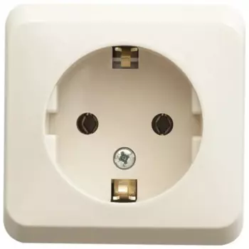 Розетка накладная Systeme Electric Этюд с заземлением цвет кремовый