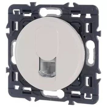 Розетка телефонная «Celiane» RJ11, цвет бежевый