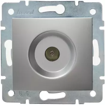 Розетка телевизионная оконечная Lezard Karina цвет матовый серый