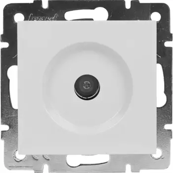 Розетка телевизионная оконечная Lezard Vesna цвет белый