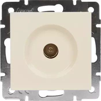 Розетка телевизионная оконечная Lezard Vesna цвет кремовый