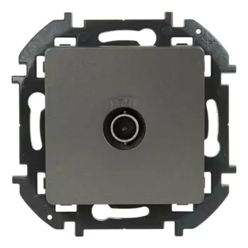 Розетка TV (телевизионная) - Lexman Lilian - "звезда" - титан