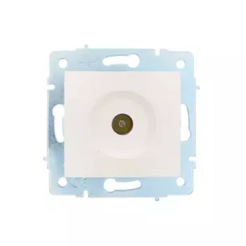 Розетка телевизионная встраиваемая Lezard Asti без заземления цвет кремовый