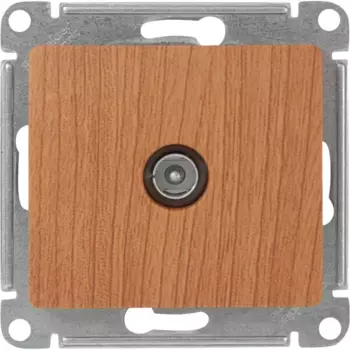 Розетка телевизионная встраиваемая Systeme Electric Glossa цвет дуб