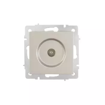 Розетка ТВ встраиваемая Lezard Vesna без заземления цвет титан