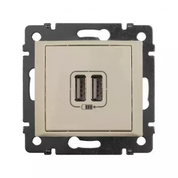 Зарядное устройство USB тип А / тип А - Legrand Valena - 3000мА 15Вт - слоновая кость