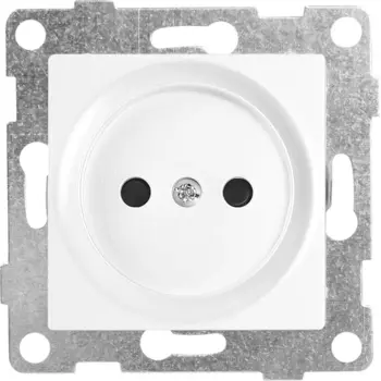 Розетка встраиваемая Gusi Electric без заземления с защитной шторкой цвет жемчуг