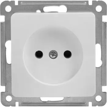 Розетка встраиваемая Hegel Мастер цвет белый