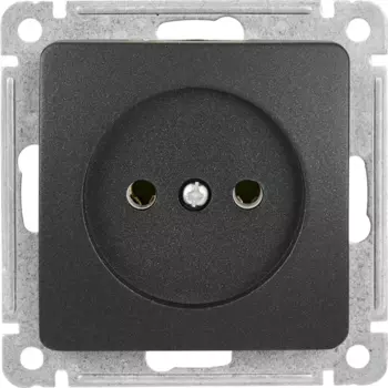 Розетка встраиваемая Hegel Мастер цвет черный