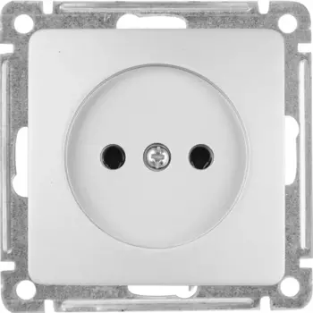 Розетка встраиваемая Hegel Мастер цвет серебро