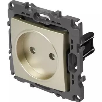 Розетка встраиваемая Эра 12-2105-04 без заземлением цвет бежевый