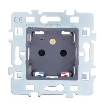 Розетка встраиваемая Lexman Cosy без заземления, цвет серый